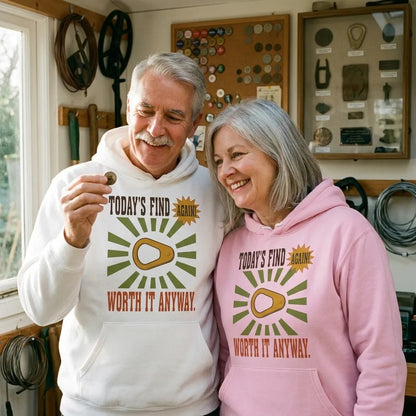 Today's Find pull tab retro metal detecting hoodie — lifestyle