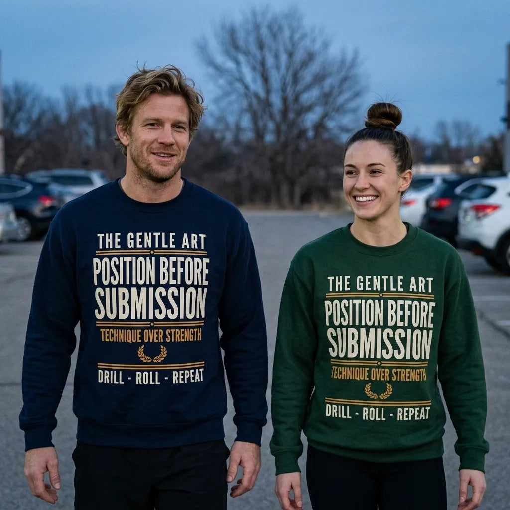 Position Before Submission Brazilian jiu jitsu sweatshirt — lifestyle