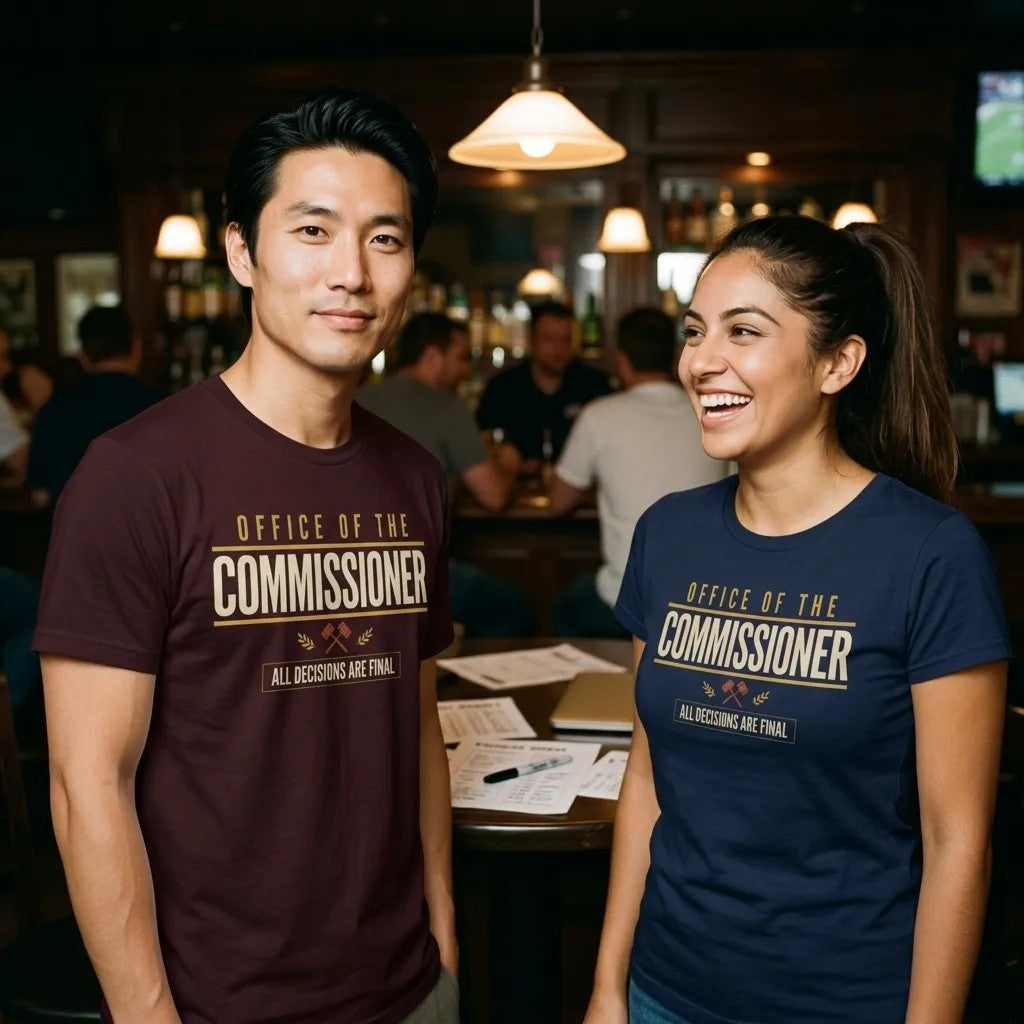 Office of the Commissioner fantasy football draft tee — lifestyle