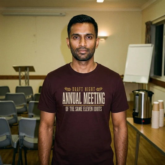 Annual Meeting of the Same Eleven Idiots funny fantasy football draft tee — lifestyle