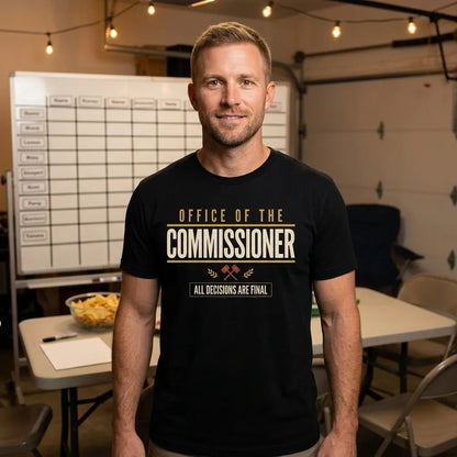 Office of the Commissioner fantasy football draft tee — lifestyle