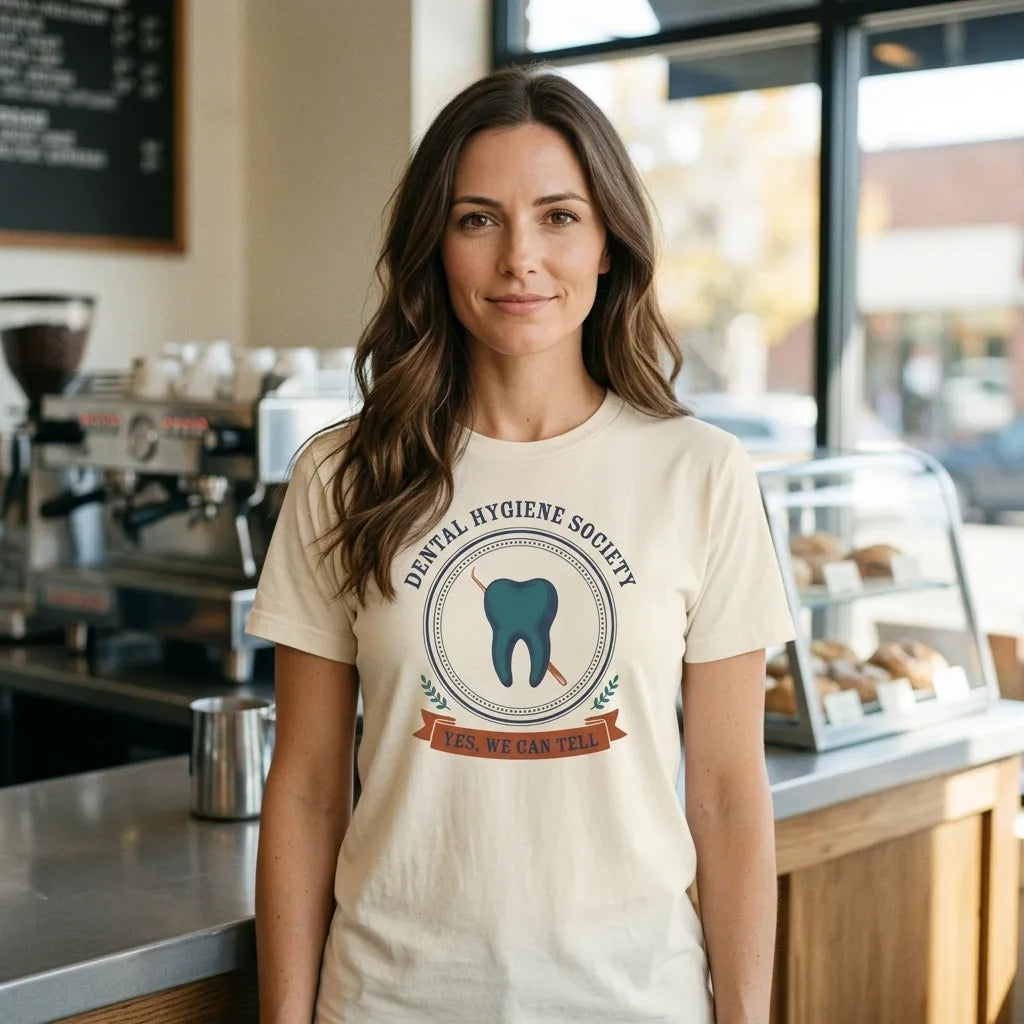 Dental Hygiene Society dental hygienist tee — lifestyle