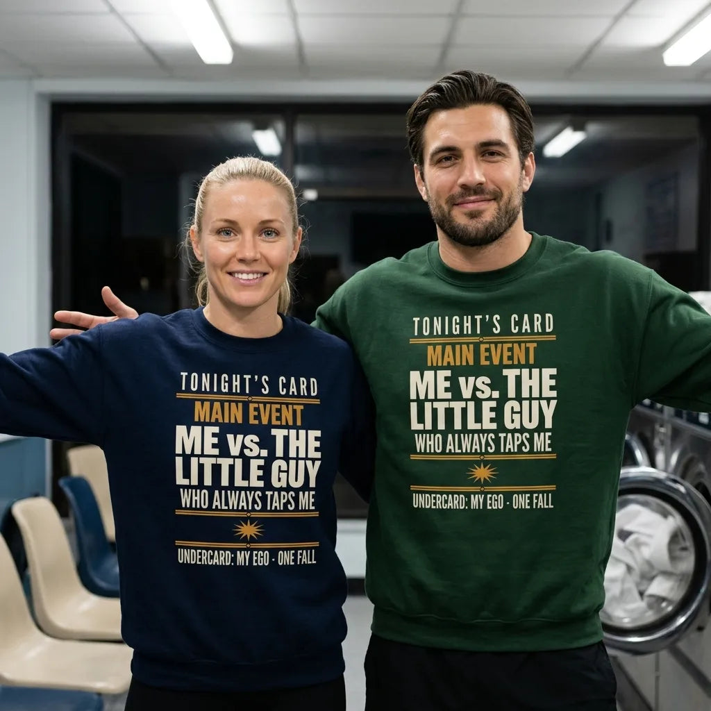 Tonight's Card funny Brazilian jiu jitsu crewneck sweatshirt — lifestyle