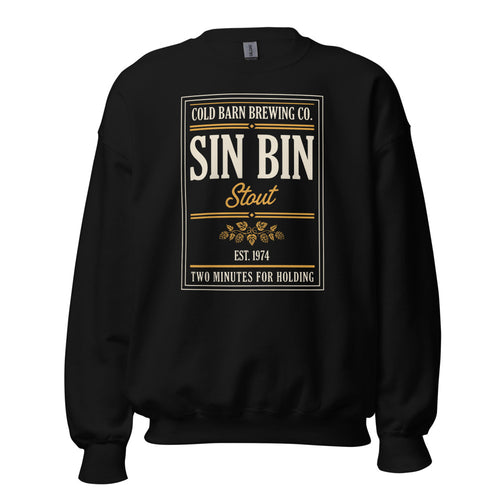 Beer League Hockey Gift, Penalty Box Sweatshirt — Sin Bin Stout Brewing Crewneck