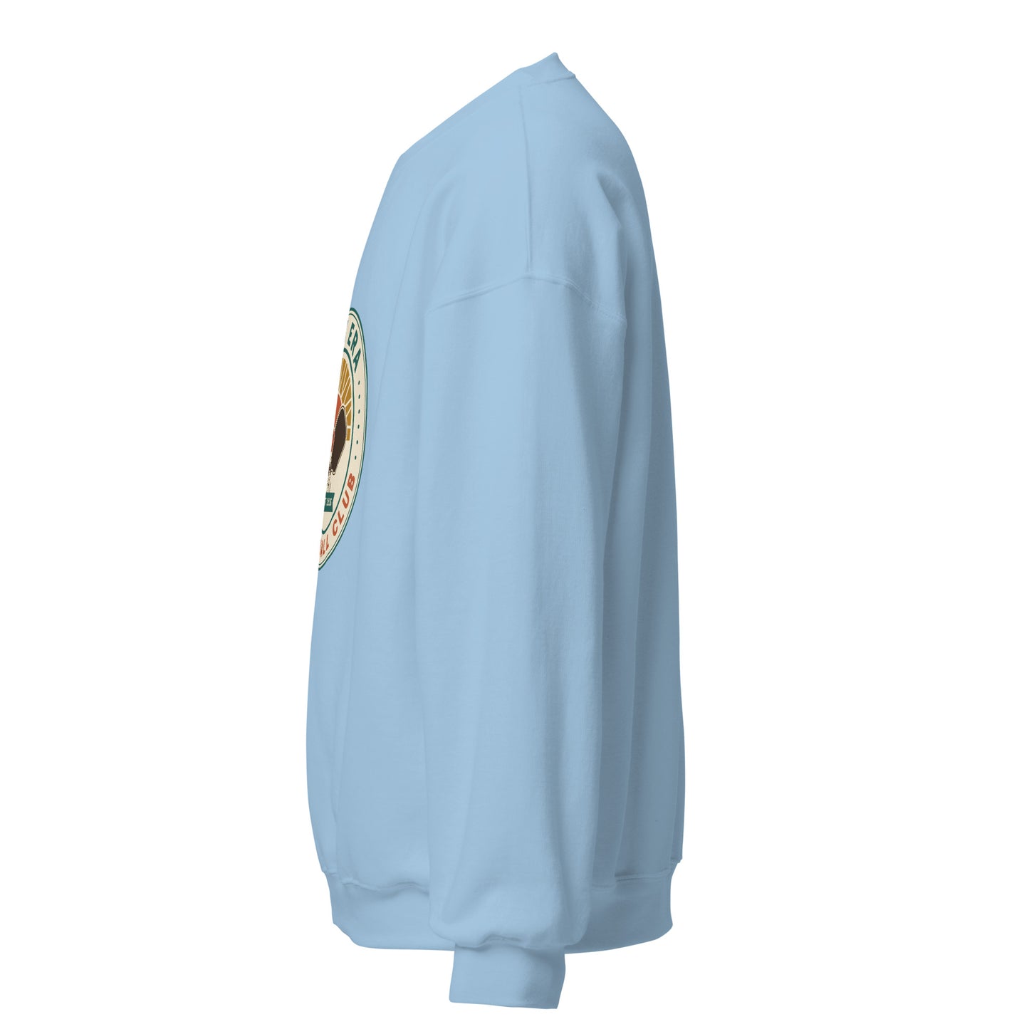 Dink Era Pickleball Club crewneck — Light Blue, left