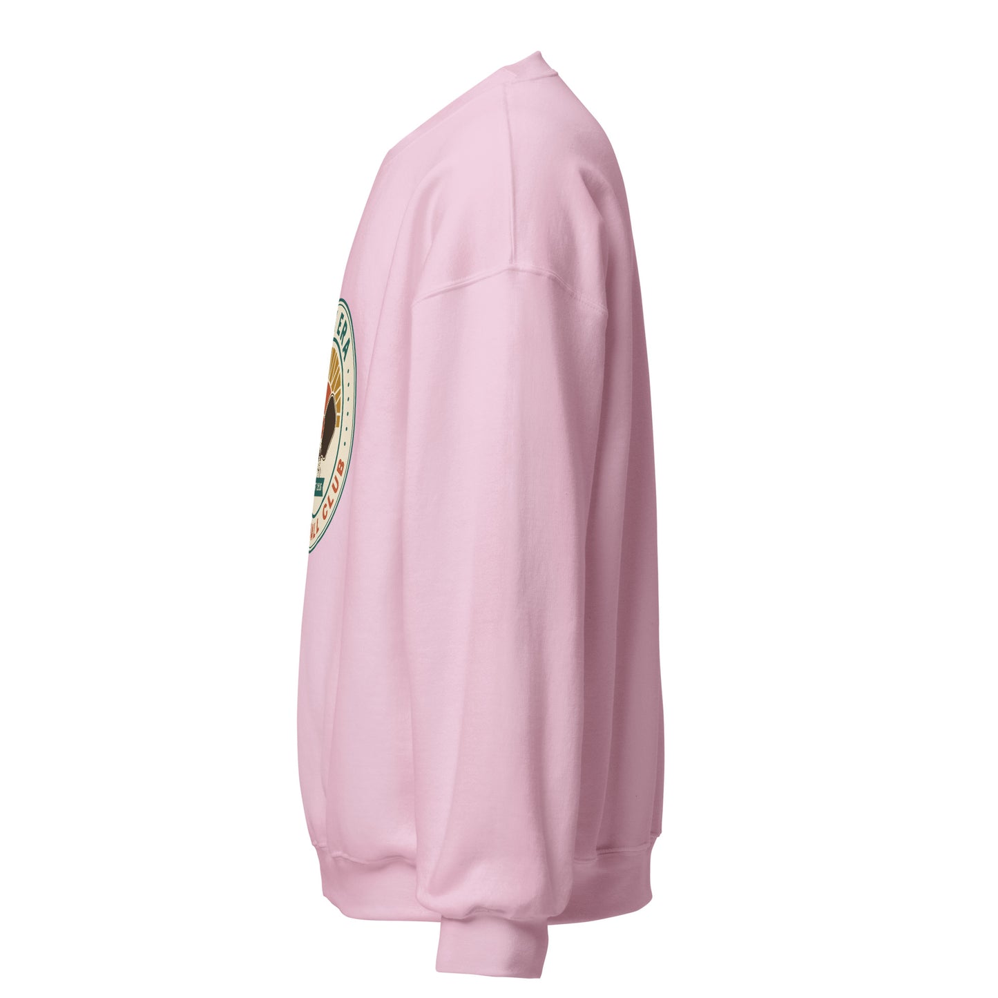 Dink Era Pickleball Club crewneck — Light Pink, left