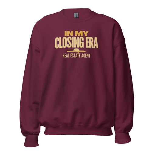 Real Estate Agent Sweatshirt, In My Closing Era, Closing Gift — Retro Real Estate Agent Crewneck