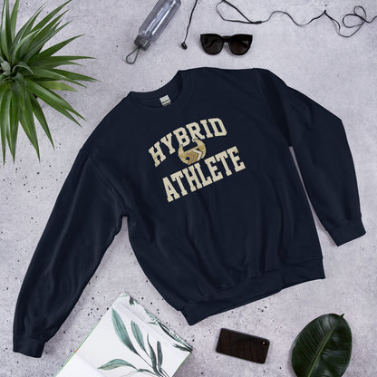 Hybrid Athlete vintage varsity crewneck sweatshirt — Navy, front-right
