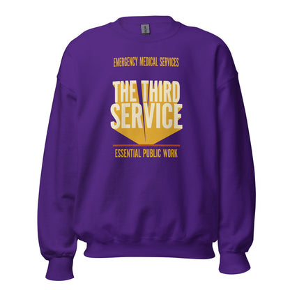 The Third Service EMS crewneck sweatshirt — Purple, front