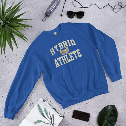 Hybrid Athlete vintage varsity crewneck sweatshirt — Royal, front-right