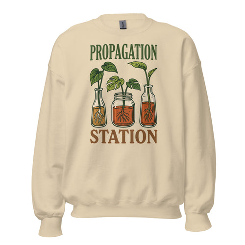 Plant Lover Sweatshirt, Propagation Station Crewneck, Houseplant Parent Botanical Sweatshirt