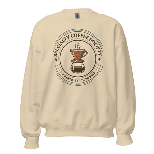 Coffee Snob Sweatshirt, Specialty Coffee Crewneck, Pour Over Coffee — Specialty Coffee Society Retro Crewneck