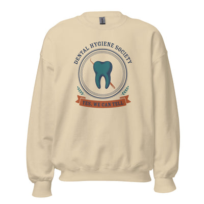 Dental Hygienist Sweatshirt, RDH Gift, Dental Hygiene Crewneck — Yes We Can Tell Society Emblem