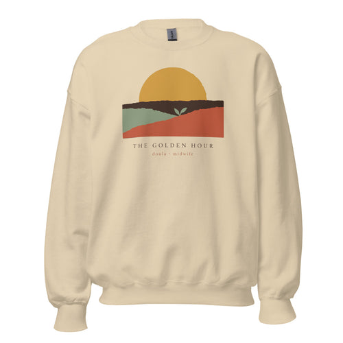 Midwife Gift, Doula Gift, Birth Worker Sweatshirt — The Golden Hour Crewneck