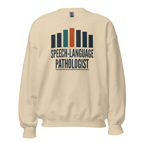 Speech Therapy Sweatshirt, SLP Gift, Speech Language Pathologist Crewneck — Mid-Century Clinic Poster