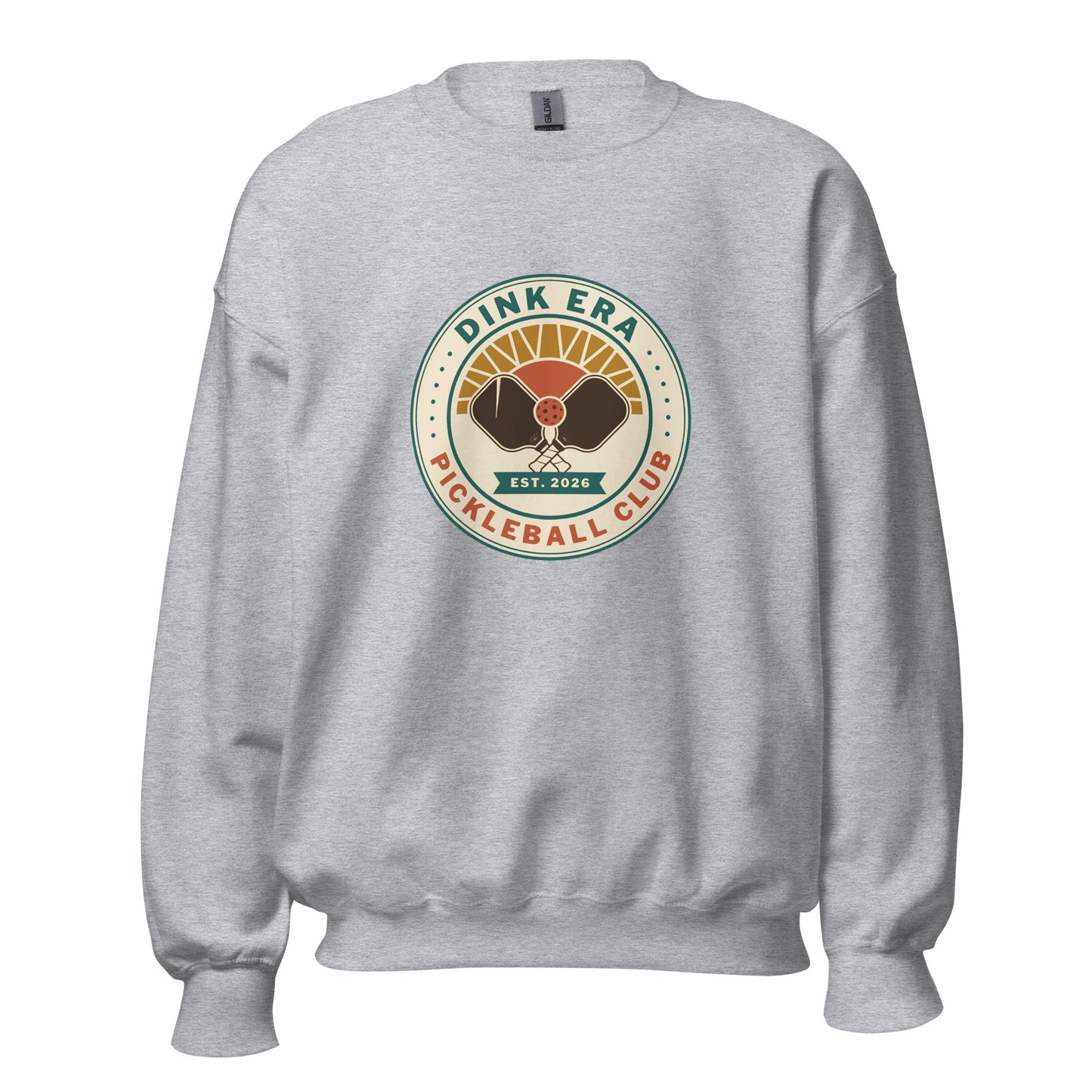 Dink Era Pickleball Club crewneck — Sport Grey, front