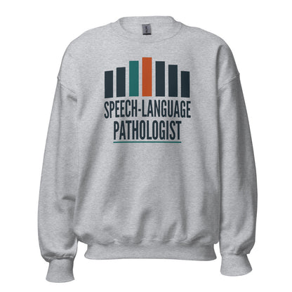 Mid-Century Clinic speech therapy crewneck sweatshirt — Sport Grey, front