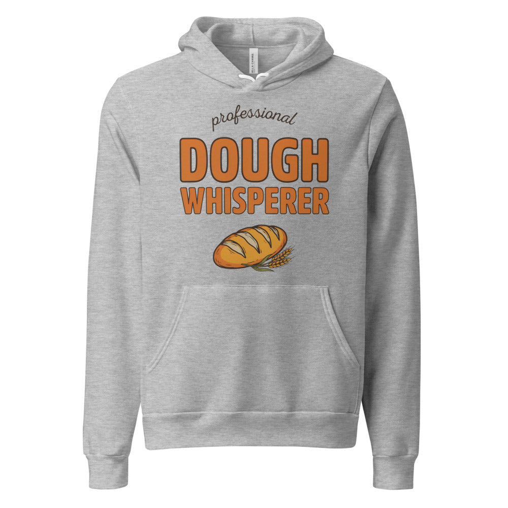 Professional Dough Whisperer funny baker hoodie — Athletic Heather, front