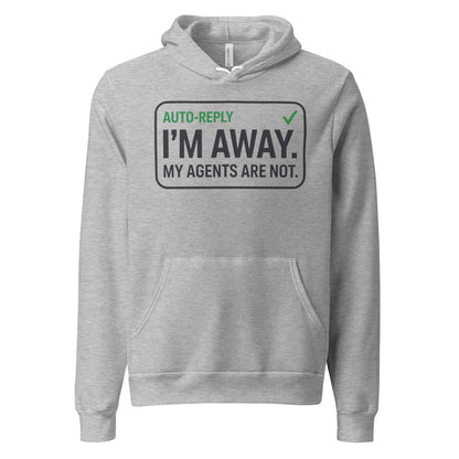 Auto-Reply agentic AI engineer hoodie — Athletic Heather, front