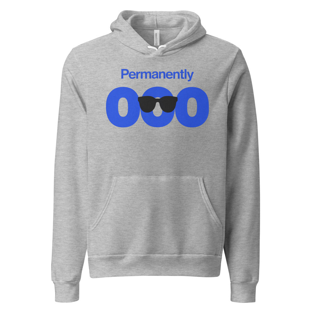 Permanently OOO out of office unisex hoodie — Athletic Heather, front