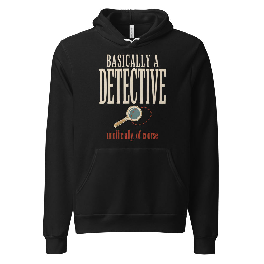 Basically a Detective vintage true crime hoodie — Black, front