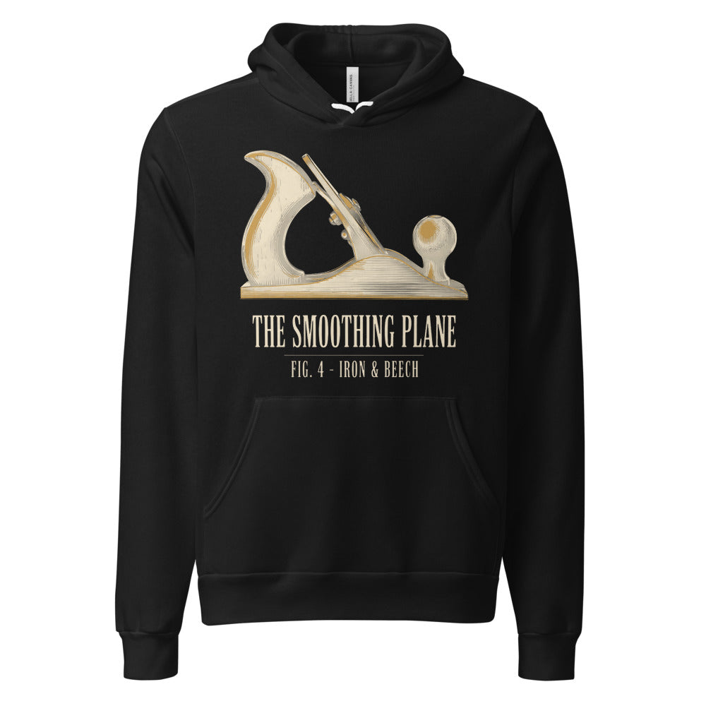 Fig. 4 The Smoothing Plane woodworking hoodie — Black, front