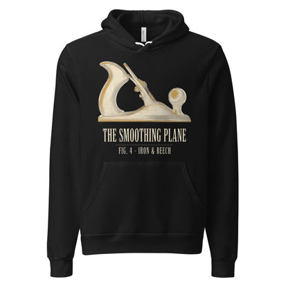 Fig. 4 The Smoothing Plane woodworking hoodie — Black, front