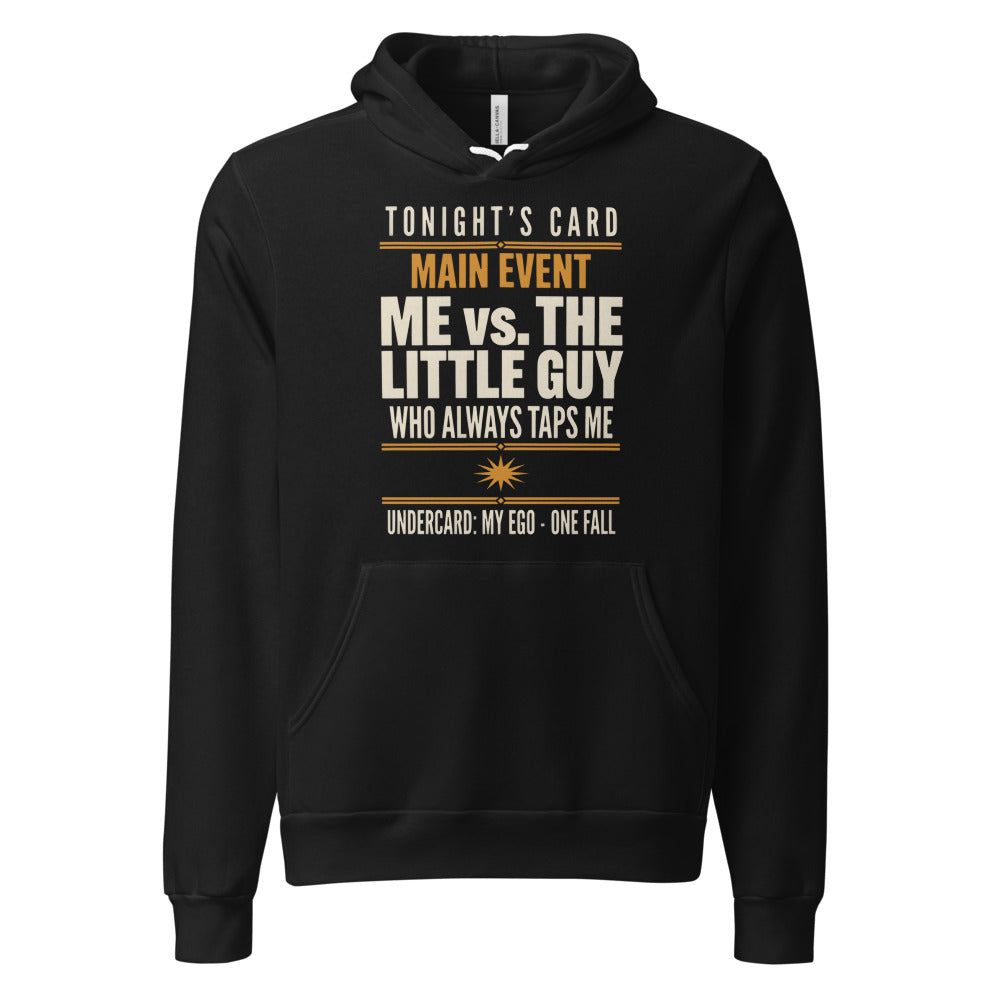 Tonight's Card funny Brazilian jiu jitsu hoodie — Black, front