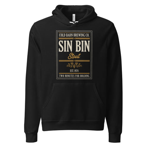 Beer League Hockey Hoodie, Funny Penalty Box Hoodie — Sin Bin Stout Brewing Hoodie