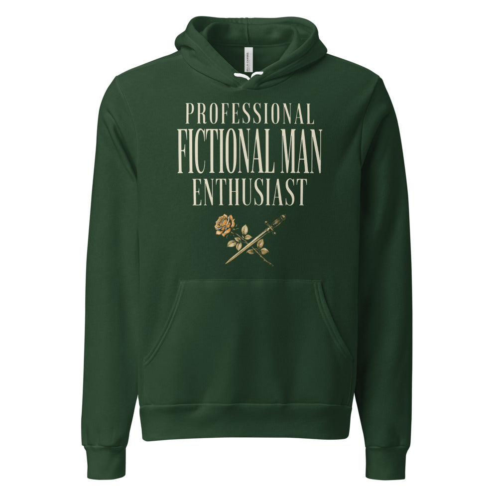 Professional Fictional Man Enthusiast book lover dark academia hoodie — Forest, front
