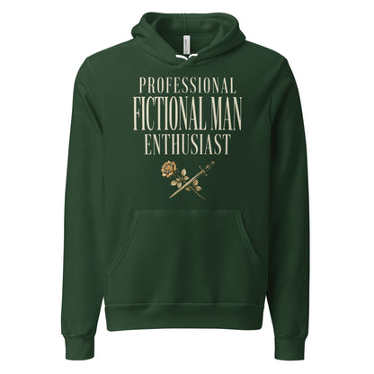 Professional Fictional Man Enthusiast book lover dark academia hoodie — Forest, front