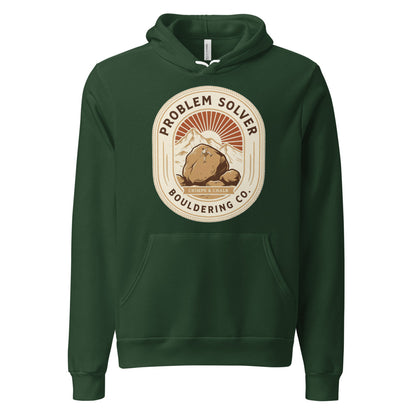 Problem Solver Bouldering Badge hoodie — Forest, front