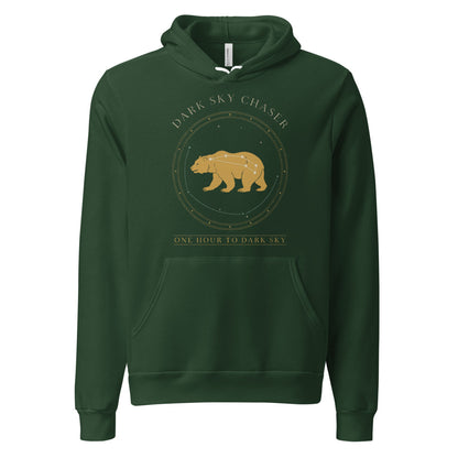 Dark Sky Chaser Ursa Major constellation astronomy hoodie — Forest, front