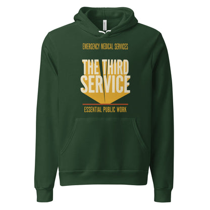 The Third Service EMS hoodie — Forest, front