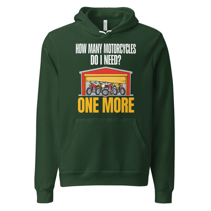 One More funny motorcycle hoodie — Forest, front