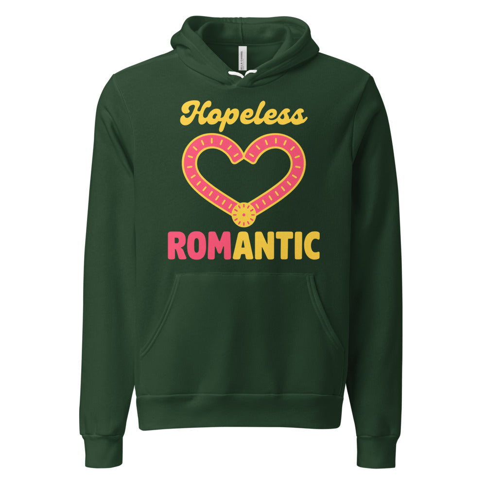 Hopeless ROMantic funny physical therapy hoodie — Forest, front