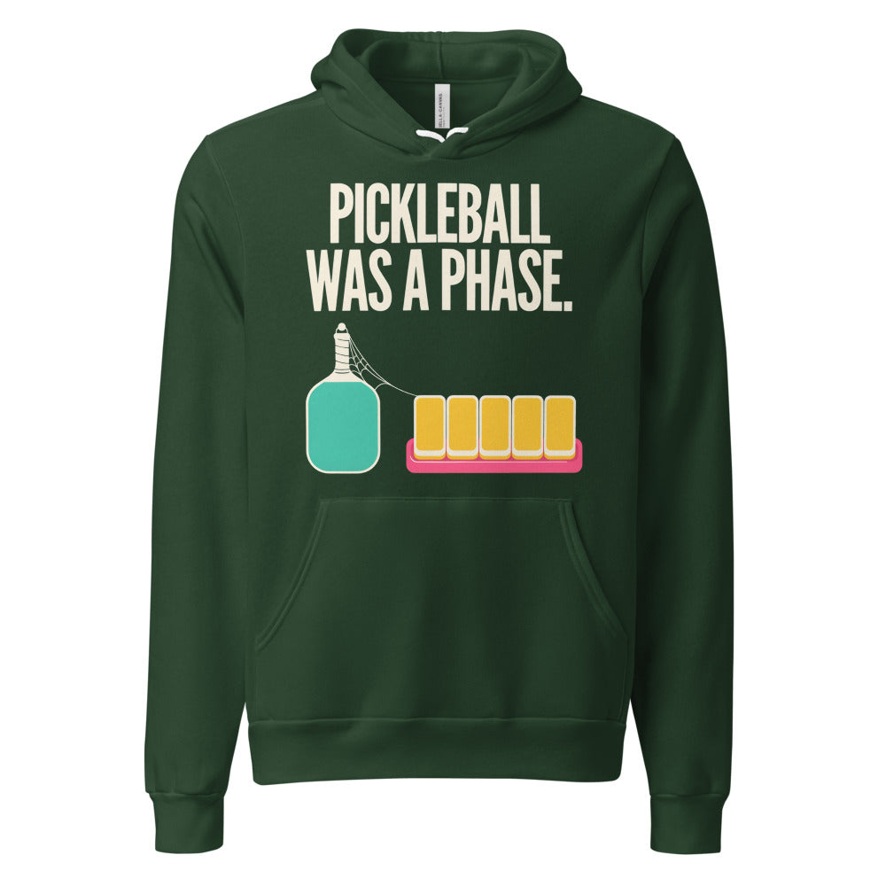 Pickleball Was A Phase funny mahjong hoodie — Forest, front