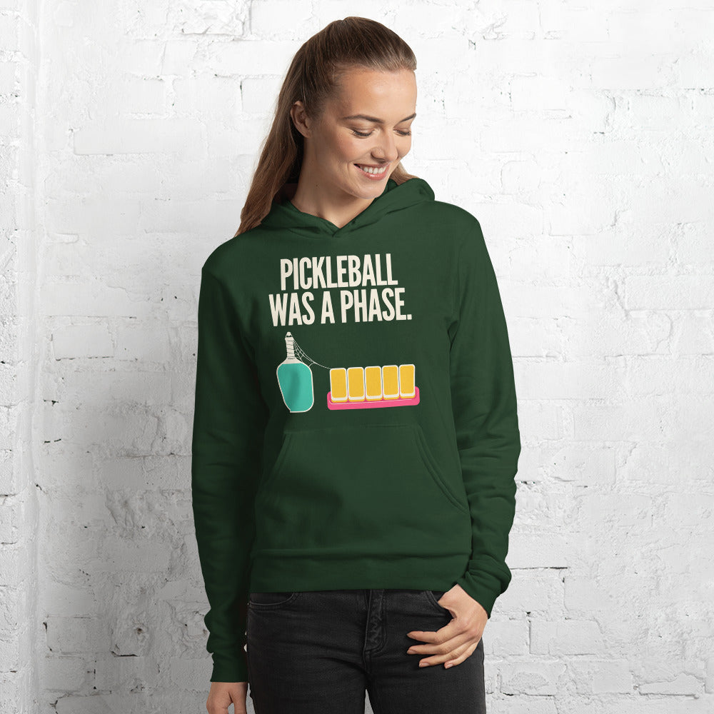 Pickleball Was A Phase funny mahjong hoodie — Forest, on model