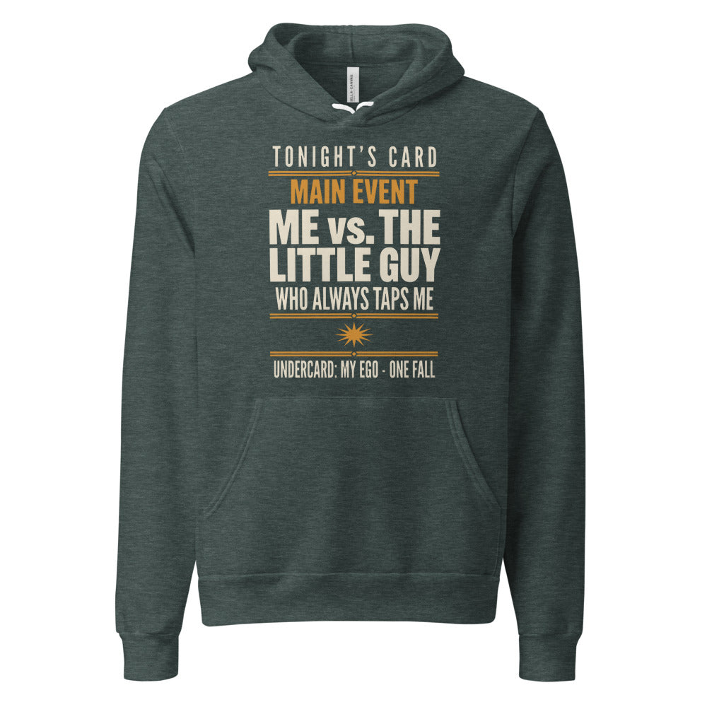 Tonight's Card funny Brazilian jiu jitsu hoodie — Heather Forest, front