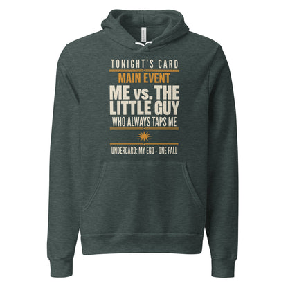 Tonight's Card funny Brazilian jiu jitsu hoodie — Heather Forest, front