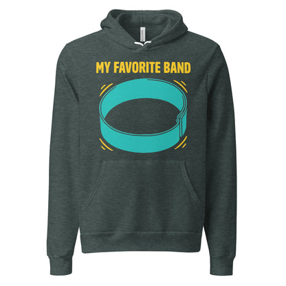 My Favorite Band funny physical therapy hoodie — Heather Forest, front