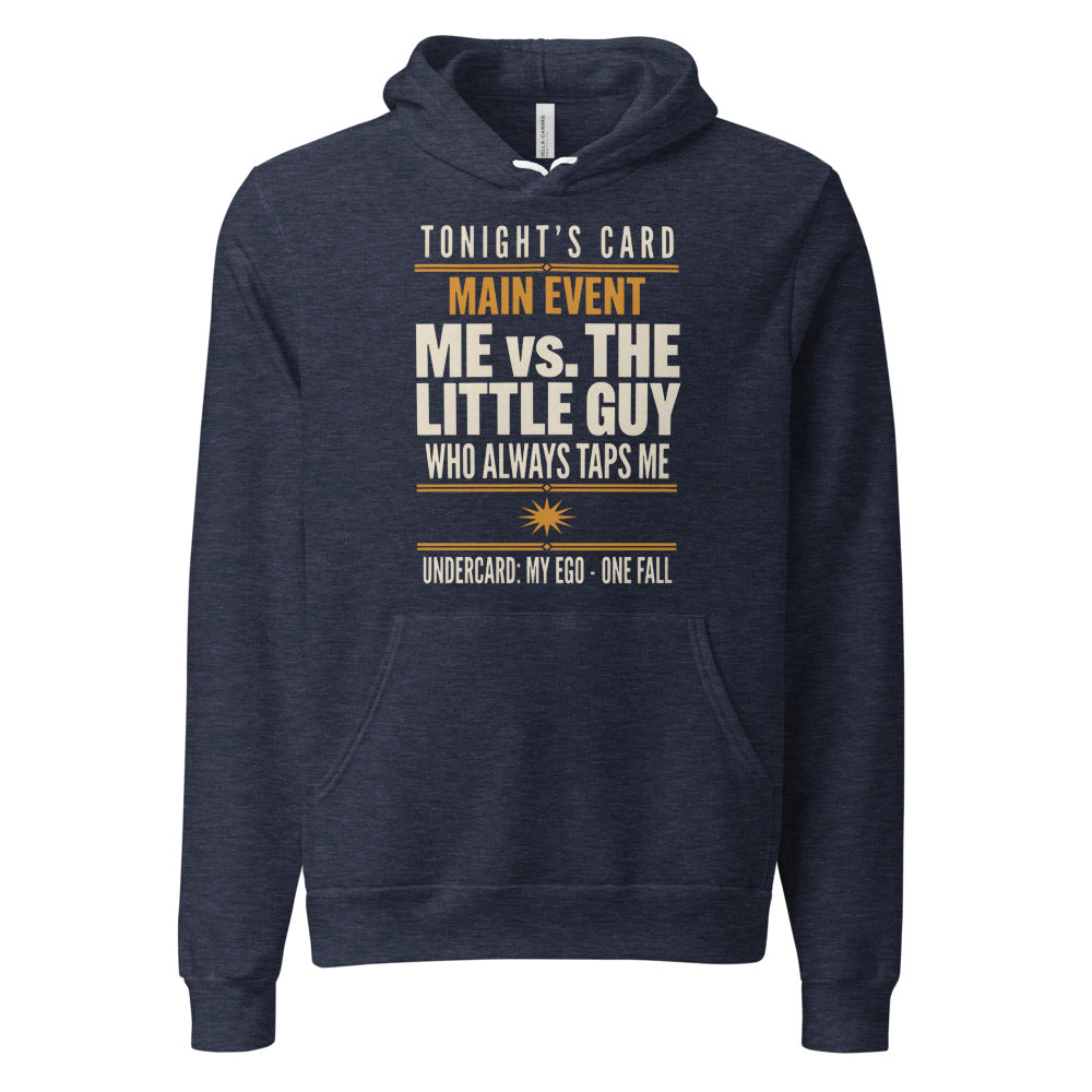 Tonight's Card funny Brazilian jiu jitsu hoodie — Heather Navy, front