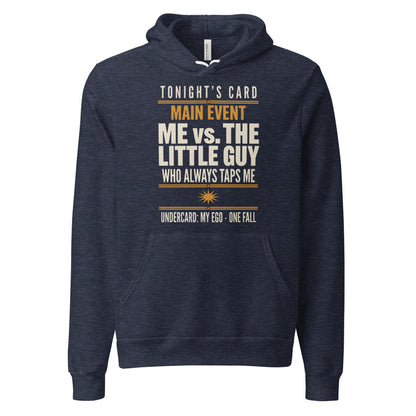 Tonight's Card funny Brazilian jiu jitsu hoodie — Heather Navy, front