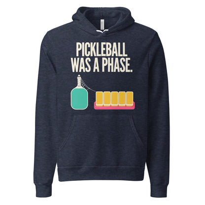Pickleball Was A Phase funny mahjong hoodie — Heather Navy, front