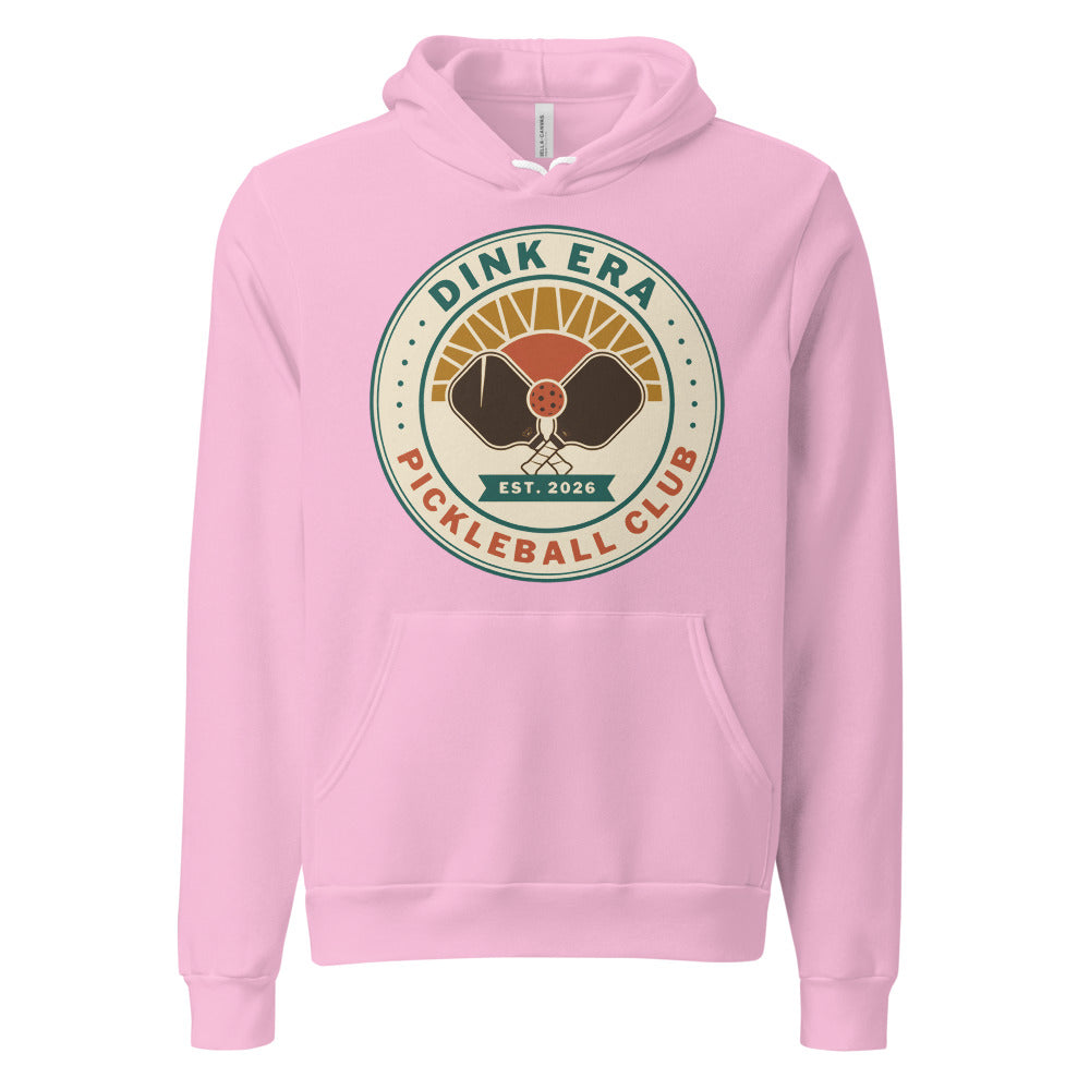 Dink Era Pickleball Club retro hoodie — Lilac, front
