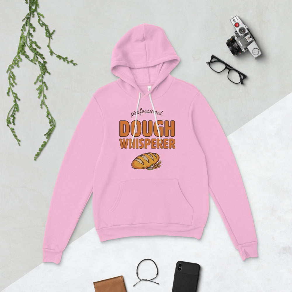 Professional Dough Whisperer funny baker hoodie — Lilac, flat lay