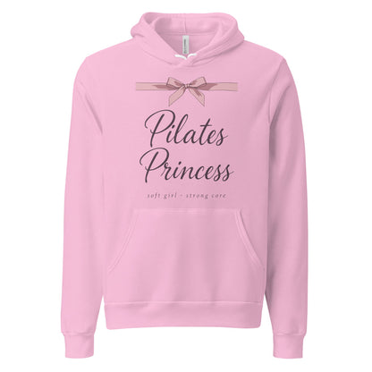Pilates Princess coquette bow hoodie — Lilac, front