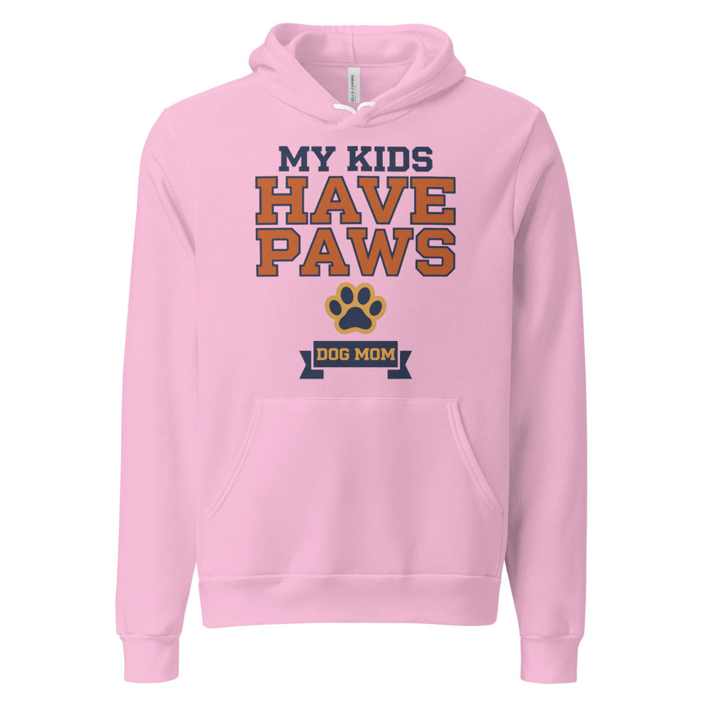 My Kids Have Paws funny dog mom hoodie — Lilac, front