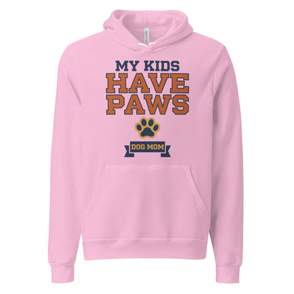 My Kids Have Paws funny dog mom hoodie — Lilac, front