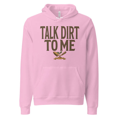 Talk Dirt To Me funny gardening hoodie — Lilac, front